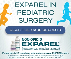 EXPAREL in Pediatric Surgery. Read the case reports. NON-OPIOID EXPAREL® (bupivacaine liposome injectable suspension). Please see full Prescribing information at www.EXPAREL.com.