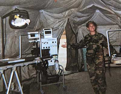 Image of writer in at Camp Pendleton Marine Corps base