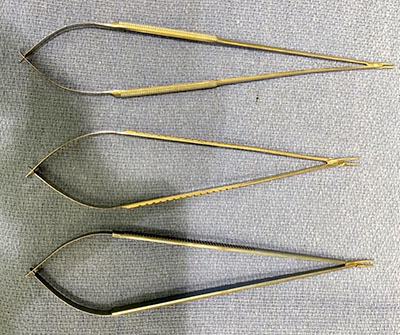 Coronary needle holders, nonlocking, Castro, Cardiothoracic Instrumentation