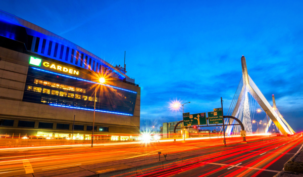 Bridge in Boston in front of Arena.